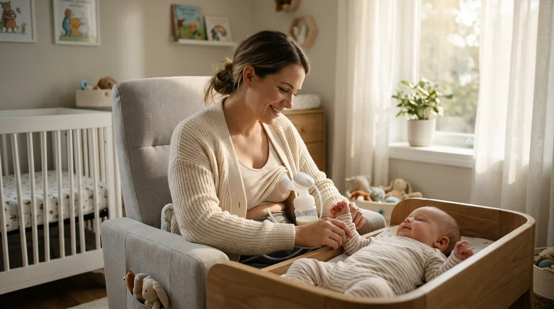 Schéma de progression du volume de lait maternel sur une semaine