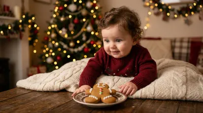 Miniature article pain d'épices et bébé