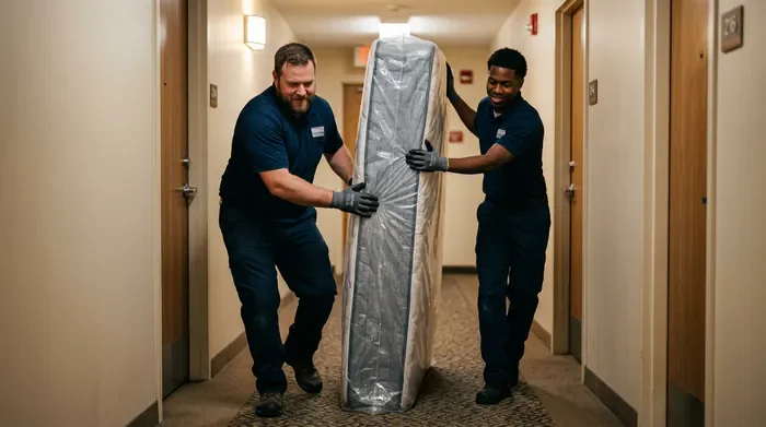 Passage grand lit difficile : Guide - Lit King Size : 4 astuces pour le faire passer - Comment passer un grand lit dans un escalier étroit ? Matelas bloqué dans un escalier étroit
