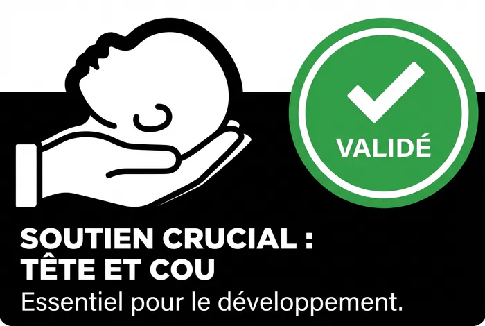 Infographie miniature montrant le bon geste pour tenir la tête de bébé